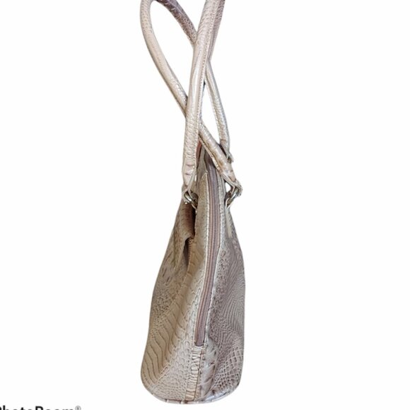 Marc Fisher pvc Crocodile embossed shoulder satchel curved shoulder bag - Picture 2 of 10